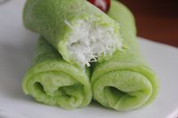Resep Dadar Gulung Pandan Isi Enten Putih yang Legit Harum