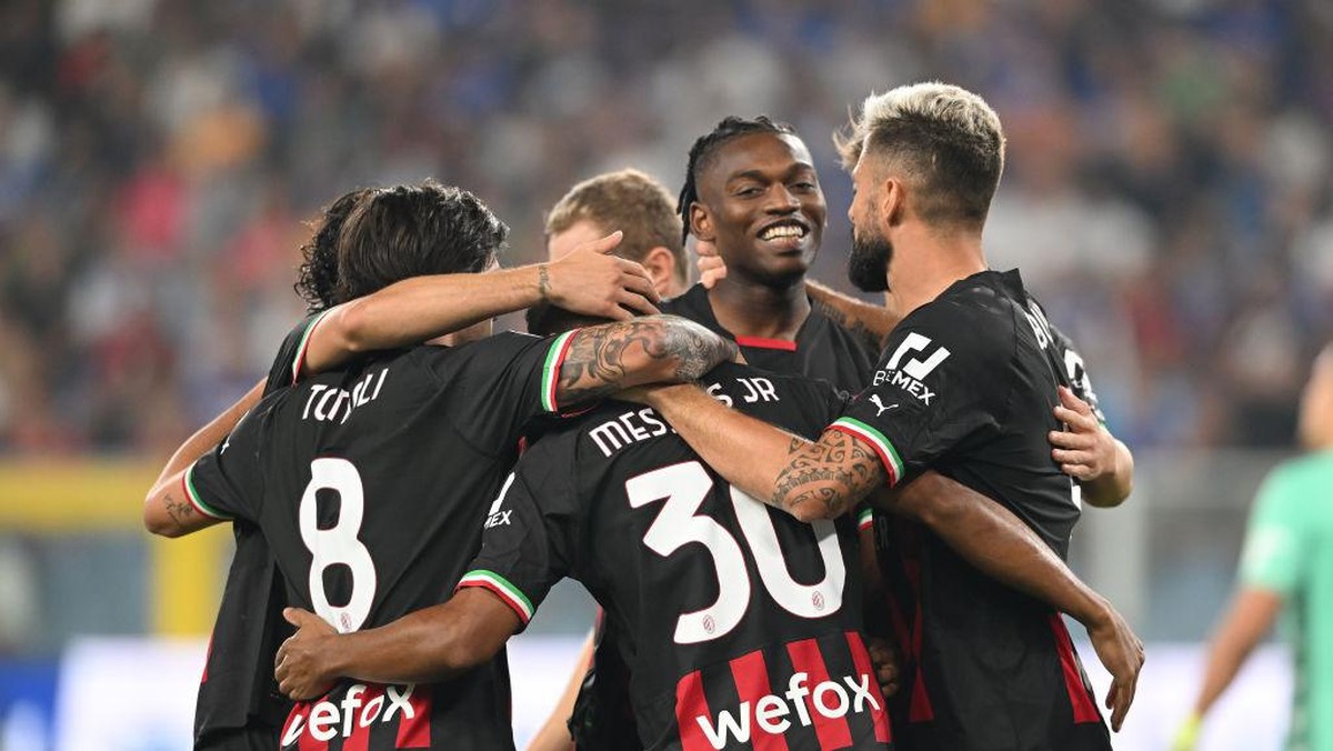 AC Milan kalahkan Sampdoria 2-1 (Foto: AC Milan via Getty Images/Claudio Villa)