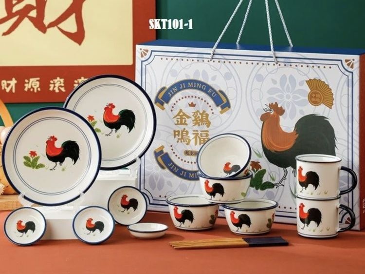 10 Potret Mangkuk Ayam Jago, dari yang Klasik sampai Kekinian