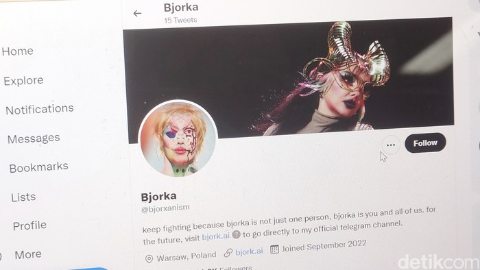 Akun Twitter Hacker Bjorka