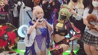 Potret Clarissa Punipun saat menghadiri event Genshin Impact offline beberapa waktu lalu di salah satu mal di Jakarta Barat. (Foto: dok. Instagram @punipun7)  