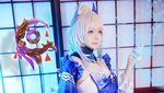Clarissa Punipun Cosplay Kokomi Genshin Impact, Auto Pengin Nge-Wish!