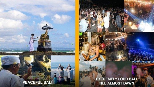 Foto yang tercantum dalam petisi berjudul Basmi Polusi Suara di Canggu di situs change.org.