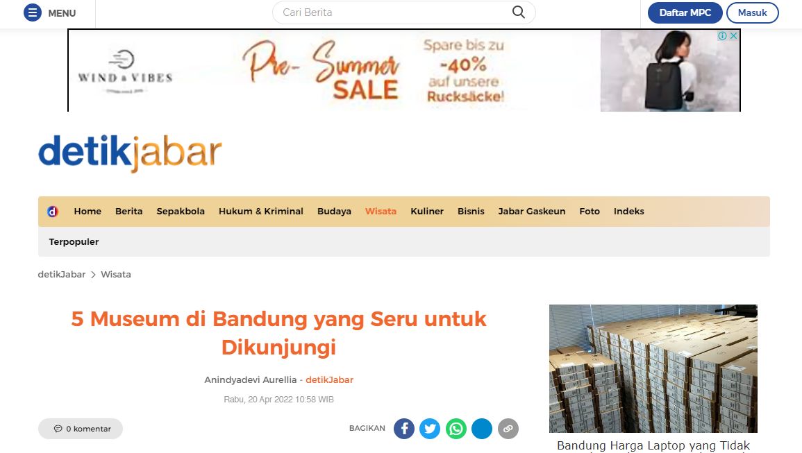 Contoh Google Ads.