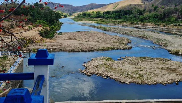 Bendung Kambaniru di Kabupaten Sumba Timur, NTT, selesai direhabilitasi. Bendungan ini mengalami kerusakan akibat Badai Seroja pada April 2021 silam.