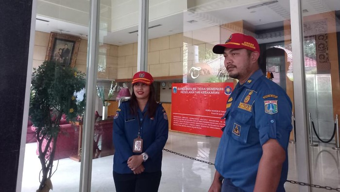 Hotel Treva Internasional Menteng disegel Damkar DKI Jakarta