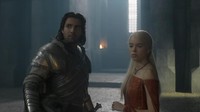 Namun Rhaenyra bosan dan memilih untuk pergi sebelum acara itu berakhir. Sekembalinya dia ke Kings Landing, dia bertemu dengan Daemon (Matt Smith) yang kini sudah tampil beda. (Foto: dok. HBO) 