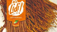 Jajanan lidi-lidian dengan merek Its Lidi ini bisa dibeli di Transmart. Kamu bisa cicipi yang varian pedas jeruk.  Foto: Instagram @itslidi_official