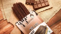 Tak hanya rasa gurih saja, ada juga lidi-lidian dengan rasa manis. Salah satunya resa cokelat. Harganya hanya Rp 10.000. Foto: Instagram @snack_field