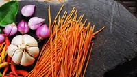Jajanan lidi-lidian bisa dipesan online di toko bernama Morang-moreng Snack di Sidoarjo, Jawa Timur. Ada 4 rasa, pedas, manis, asin dan gurih. Foto: Instagram @morangmorengsnck