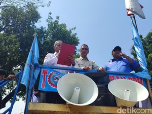 Kasetpres Temui Massa Demo Harga BBM Naik: Aspirasi Akan Ditindaklanjuti
