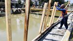 Masuki Musim Penghujan, Proyek Turap Anak Sungai Ciliwung Dikebut