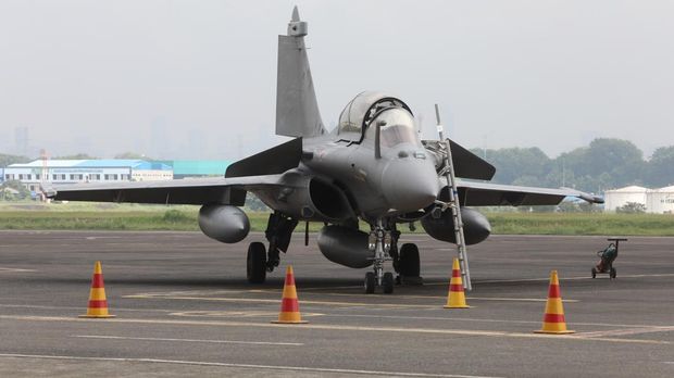 Pesawat tempur Rafale (CNBC Indonesia/Andrean Kristianto)