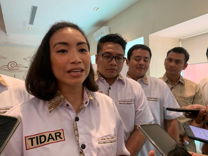 Ketua Umum TIDAR Djojohadikusumo di Senyata Senopati, Kebayoran Baru, Jakarta Selatan, Senin (12/9/2022).