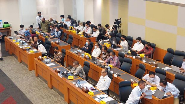 Rapat Panja Penerimaan Negara RAPBN 2023. (Cnbc Indonesia/Cantika Dinda)