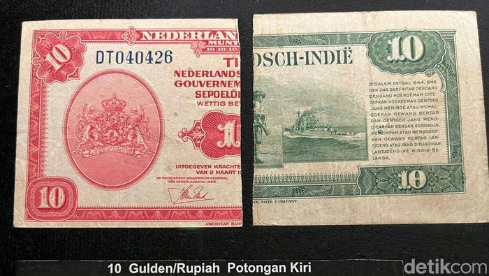 Uang yang digunting pada 1950, era Pemerintahan Presiden Soekarno
