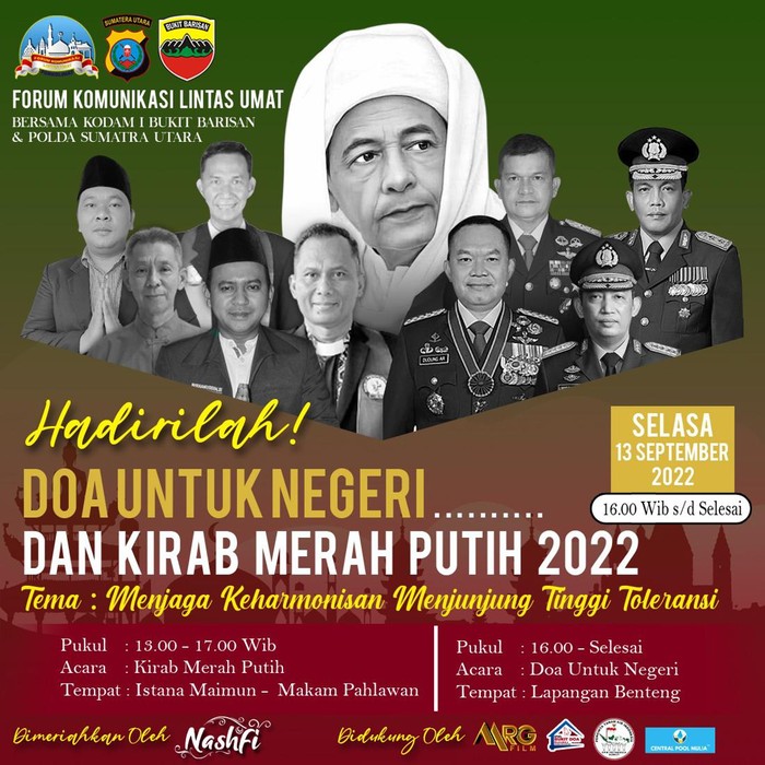 Doa untuk Negeri dan Kirab Merah Putih.