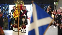 Gereja ini menjadi tempat persinggahan terakhirnya di Skotlandia. Jane Barlow/PA via AP.