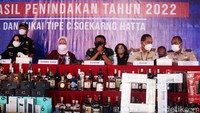 Pemusnahan barang ilegal itu dipimpin Kepala Kantor Pelayanan Utama Bea dan Cukai Tipe C Soekarno-Hatta, Finari Manan, di Kantor Bea Cukai Soekarno-Hatta, Tangerang, Provinsi Banten, Selasa (13/9/2022).