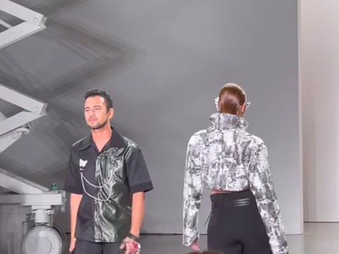Raffi Ahmad di New York Fashion Week.