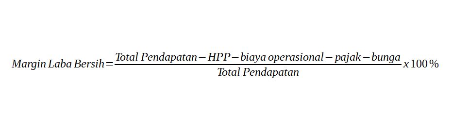 Kumpulan rumus menghitung margin dan turnover.