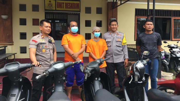 Spesialis pelaku pencurian motor TKP masjid dan pasar di Mataram dibekuk polisi, Selasa (13/9/2022).