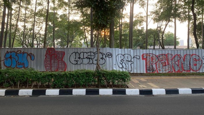 Tebet Eco Park Jadi Sasaran Vandalisme (Mulia Budi/detikcom)