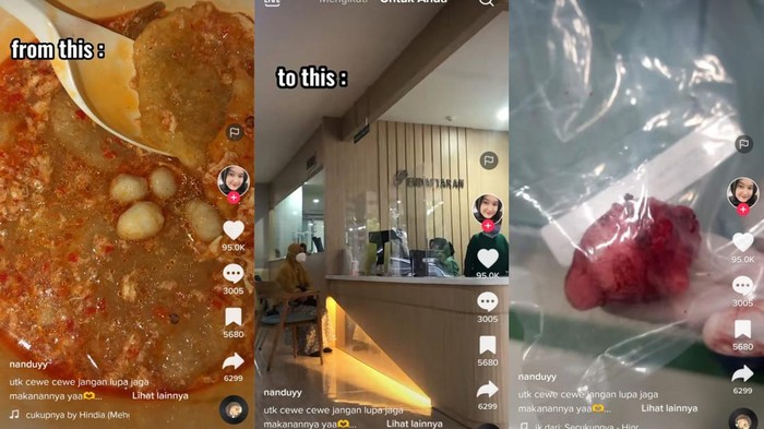 Viral di TikTok Viral curhatan seorang wanita mengidap tumor payudara usai terbiasa makan seblak hingga mi ayam setiap hari.