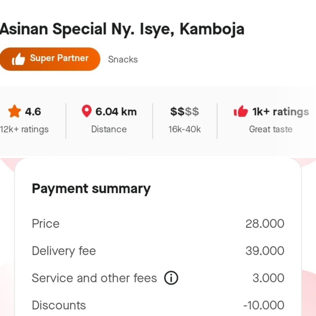 Resmi Naik, Segini Biaya Antar Makanan Terbaru via Aplikasi Ojol
