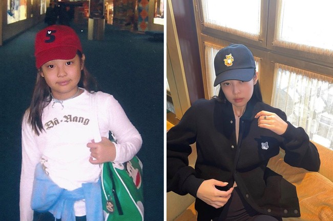 Dalam keseharian Jennie BLACKPINK memang jarang memakai baseball cap. Ini foto terbarunya saat memakai topi keluaran Matson Kisune yang serasi dengan jaketnya. Foto: Twitter, dok. Instagram @jennierubyjane