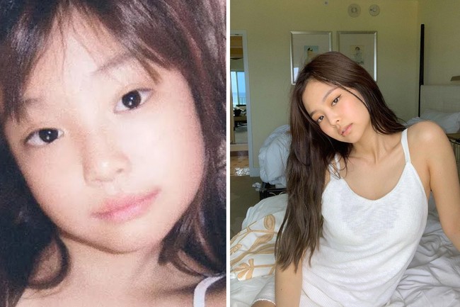 Lihatlah Jennie Kim yang punya aura seorang bintang sejak kecil. Jennie telah mengetahui sudut wajah terbaiknya saat selfie dengan kamera ponselnya dulu. Foto: Twitter, dok. Instagram @jennierubyjane