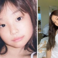 Lihatlah Jennie Kim yang punya aura seorang bintang sejak kecil. Jennie telah mengetahui sudut wajah terbaiknya saat selfie dengan kamera ponselnya dulu. Foto: Twitter, dok. Instagram @jennierubyjane