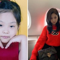 Jennie BLACKPINK, yang lahir sebagai anak tunggal bersekolah di Seoul sebelum pindah ke Selandia Baru. Sejak kecil dia terlihat memesona dengan bentuk matanya yang disebut netizen Korea mirip kucing. Foto: Twitter, dok. Instagram @jennierubyjane