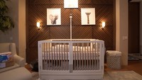 Ini adalah tempat tidur milik Baby Izz. Foto: YouTube Nikita Willy