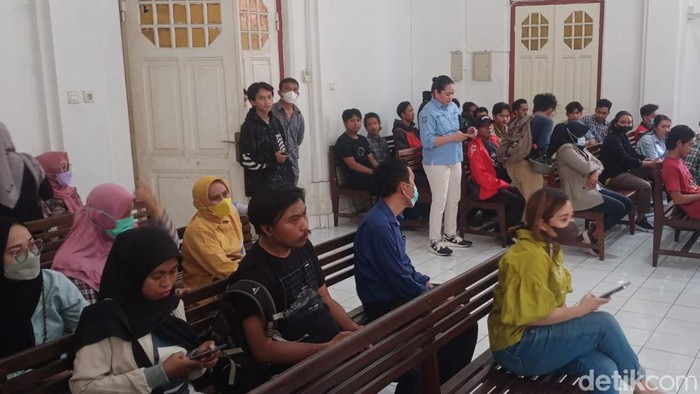 Kondisi ruang sidang PN Makassar.