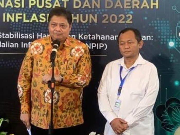 Menko Airlangga Hartarto di Hotel Shangri-La Surabaya