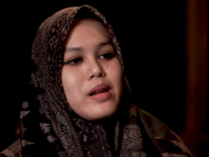 Ustadzah Imaz Fatimatuz Zahra (Ning Imaz) dari Pondok Pesantren Lirboyo, Kediri, Jawa Timur.