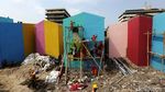 Dipenuhi Mural, Wujud Kampung Gembira Gambrong Jaktim Mulai Terlihat