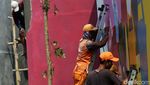 Dipenuhi Mural, Wujud Kampung Gembira Gambrong Jaktim Mulai Terlihat