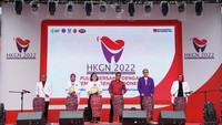 Kegiatan yang terlaksana pada peringatan Hari Kesehatan Gigi Nasional 2022 ini didukung oleh Unilever Indonesia melalui brand Pepsodent.