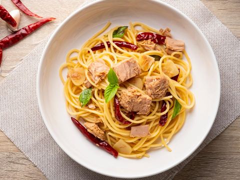 Resep Spaghetti Tuna Cabe Kering