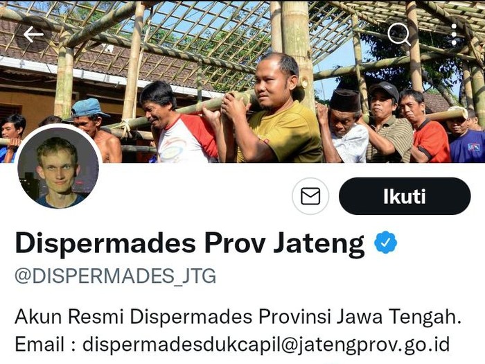 Tangkapan layar akun Twitter Bispermades Prov Jateng, Rabu (14/9/2022) malam.