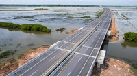 Tol Simpang Indralaya-Prabumulih sepanjang 64,7 km. Dok. PT Hutama Karya  