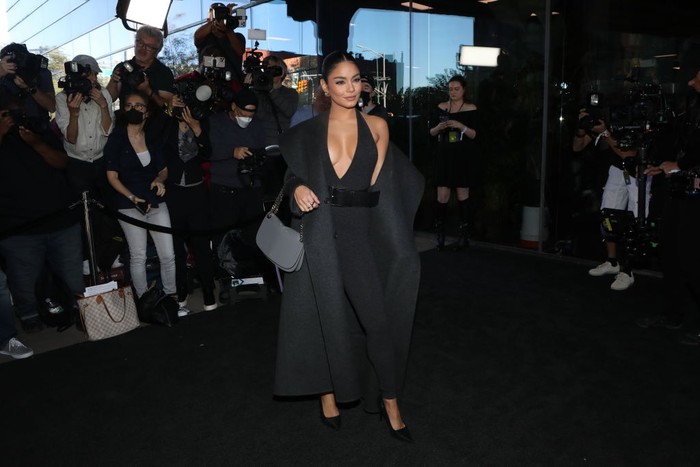 1423645481 NEW YORK, NEW YORK - SEPTEMBER 14: Vanessa Hudgens attends the Michael Kors SS23 Show at Highline Stages on September 14, 2022 in New York City. (Photo by Udo Salters/Patrick McMullan via Getty Images)