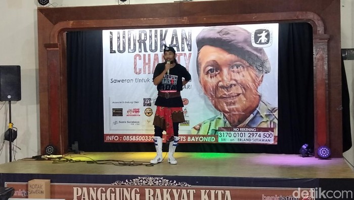 Acara ludrukan charity dalam menggalang dana untuk pengobatan Cak Sapari