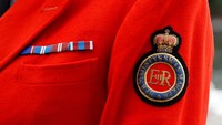 Lencana yang mewakili Ratu Elizabeth Inggris pada seragam Royal Swan Marker David Barber. Kepemilikan angsa di Kerajaan Inggris berasal dari abad pertengahan. Kala itu, burung dianggap sebagai makanan lezat. Angsa kemudian disajikan di berbagai jamuan pesta bangsawan. Namun kini, angsa-angsa itu tentu tak lagi disajikan di meja makan, melainkan dilestarikan.