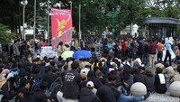 Panggung seni ini di depan Gedung Agung Istana Kepresidenan Jogja. Foto: Pius Erlangga/detikJateng