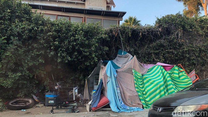 Gelandangan di Los Angeles.