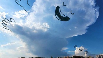 “Saya telah membuat folder dengan sekitar 30.000 foto awan, jadi saya biasanya memiliki beberapa untuk dipilih,” Foto: Instagram/adailycloud by Chris Judge