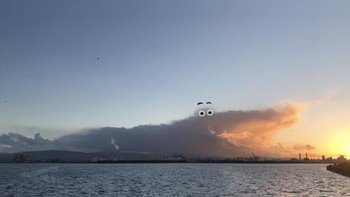 Awalnya Chris bersama dua putri kecilnya bermain di taman. Foto: Instagram/adailycloud by Chris Judge